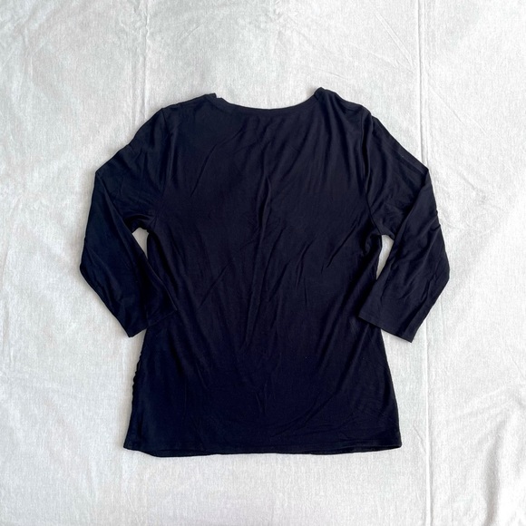 Grace Plunge Cross Front Long Sleeve Top - L - Picture 2 of 6